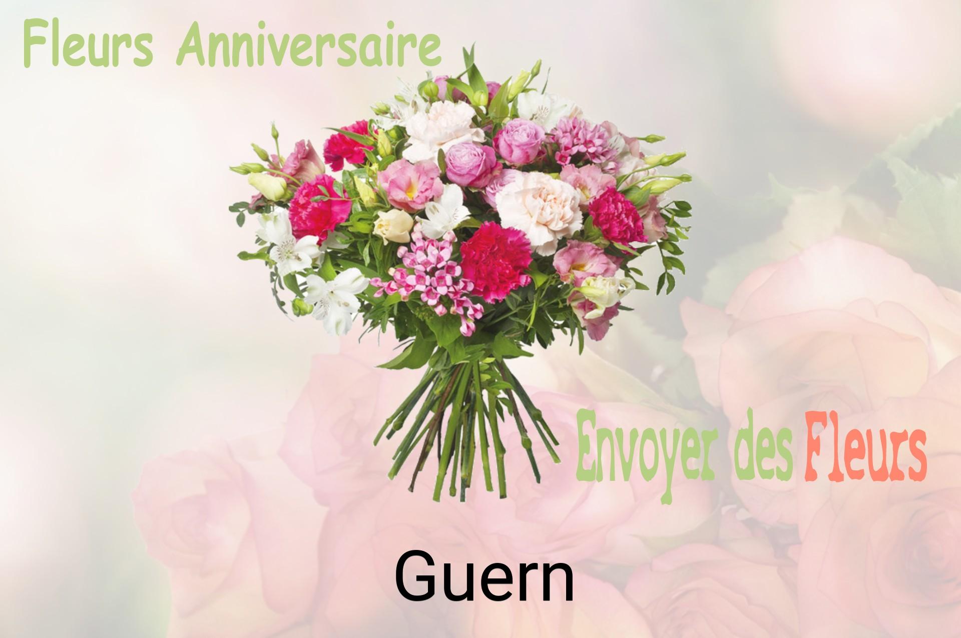 Bouquet de fleurs d’anniversaire livré à Guern