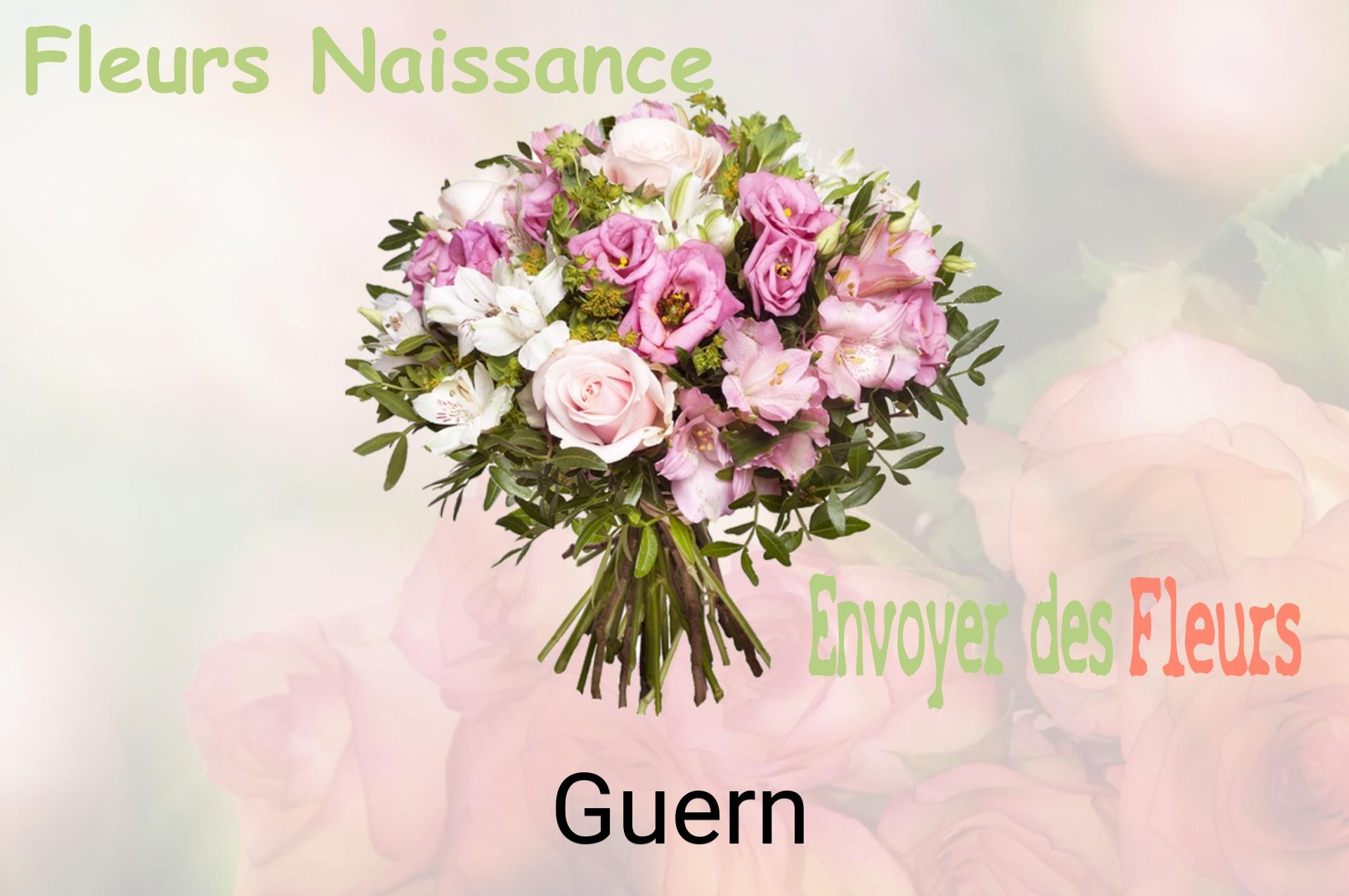 Bouquet de fleurs de naissance livré à Guern